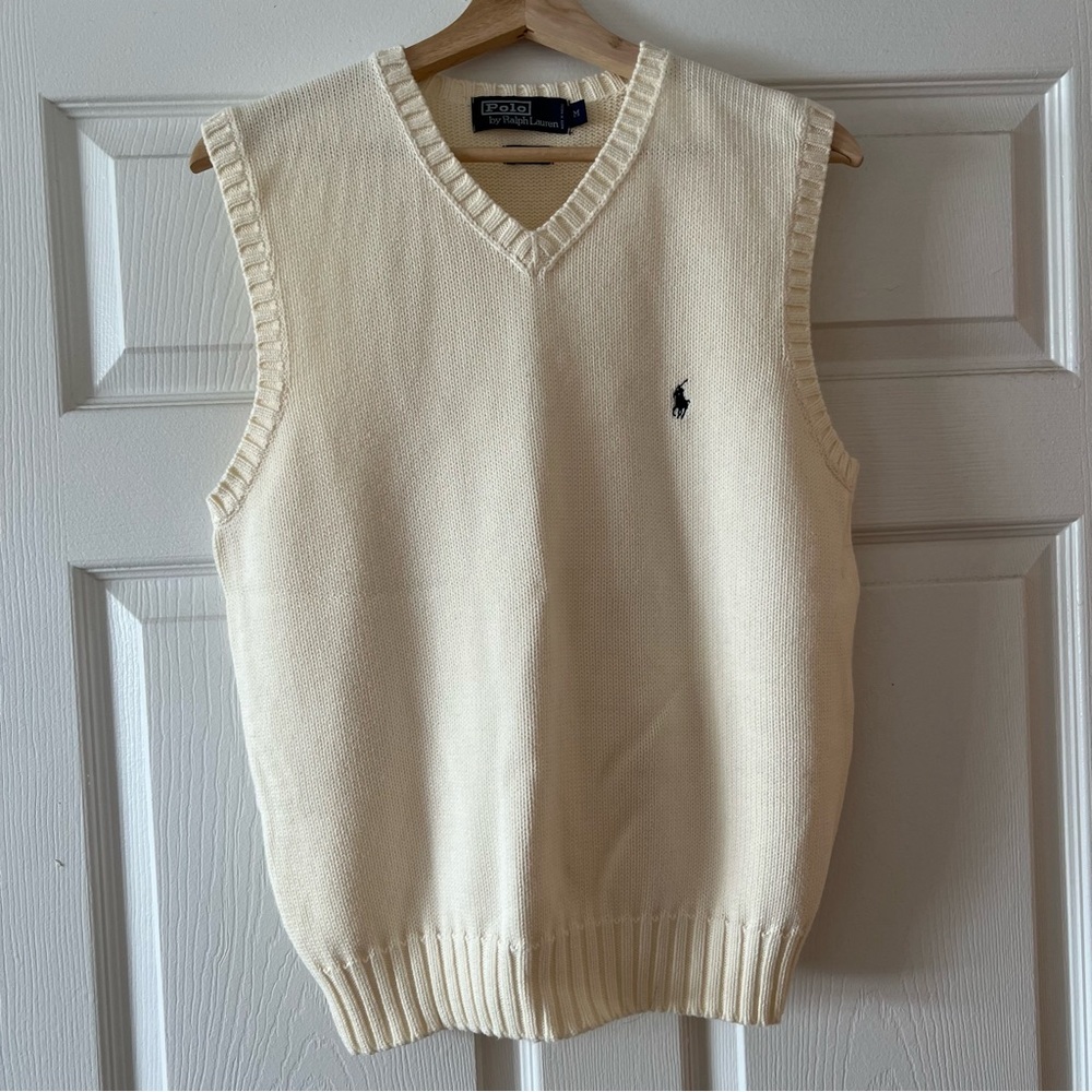 Polo by Ralph Lauren White Vest Size M